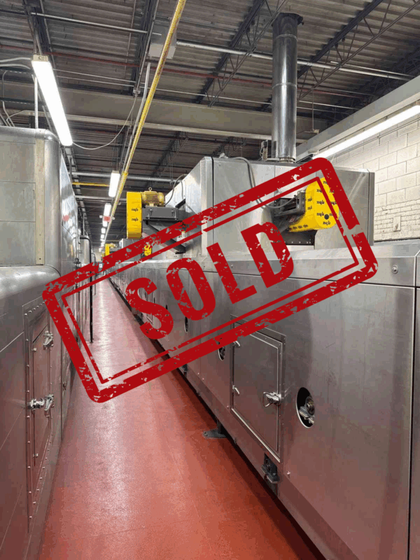 [SOLD] Reading Bakery Systems/TL Green 1.2 Meter Wide X 120" Indirect Fired Oven